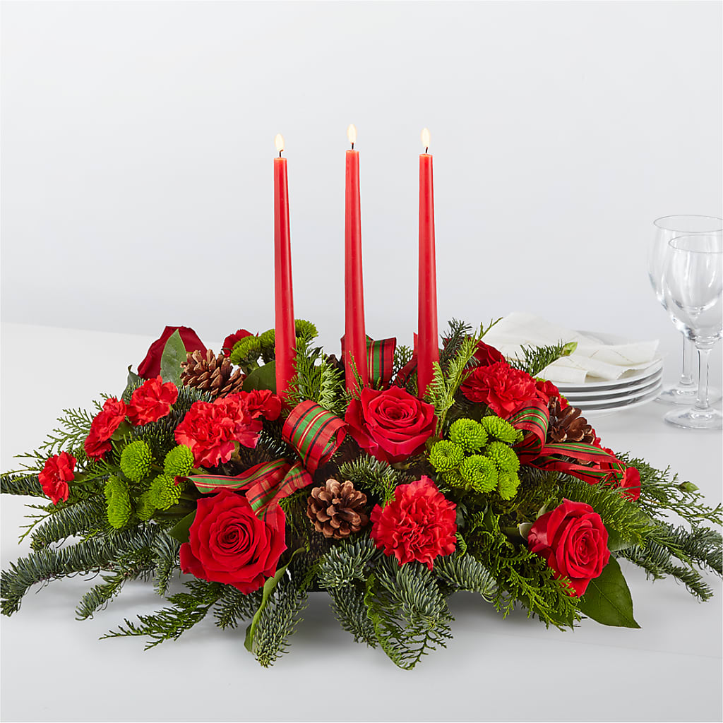 By the Candlelight Centerpiece – At All About Flowers Llc, Cincinnati OH