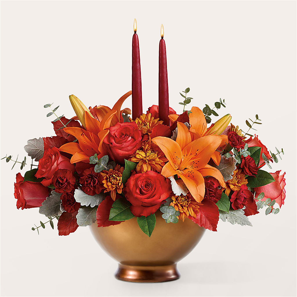 Fruits of Fall Centerpiece – At All About Flowers Llc, Cincinnati OH