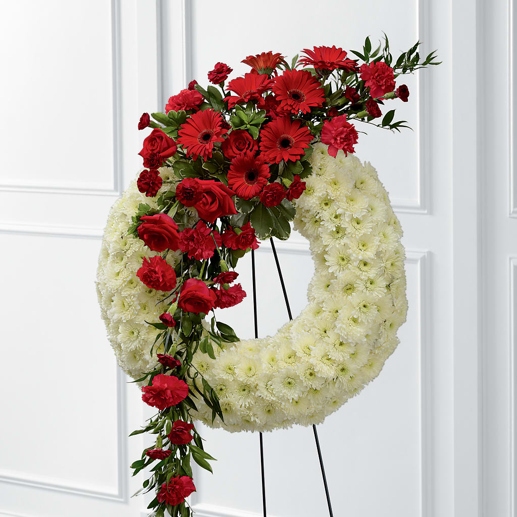Graceful Tribute Wreath – At All About Flowers Llc, Cincinnati OH