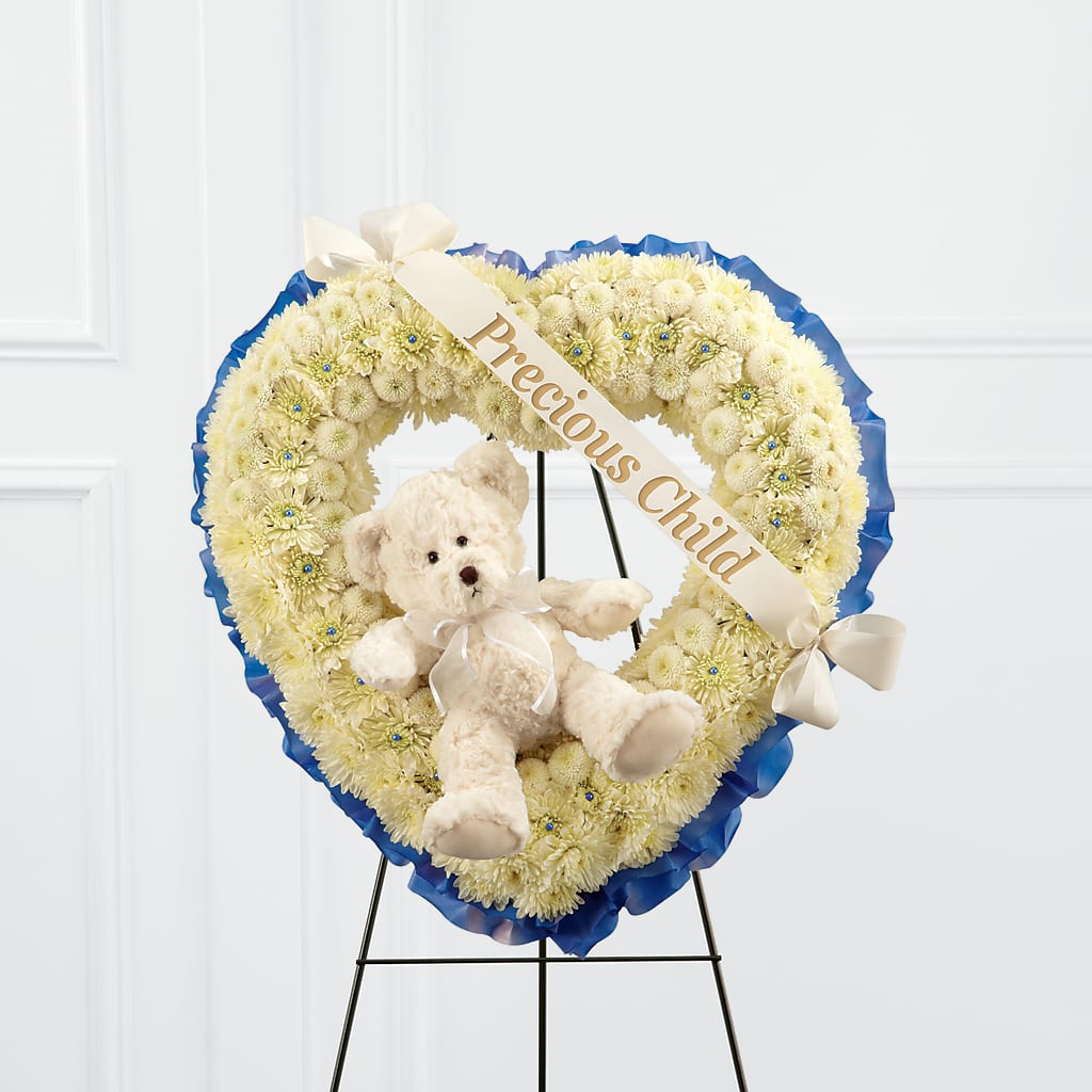Precious Child Standing Heart – At All About Flowers Llc, Cincinnati OH