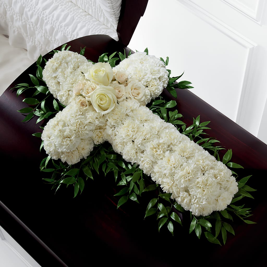 Peaceful Memories Casket Spray (Standard) – At All About Flowers Llc, Cincinnati OH
