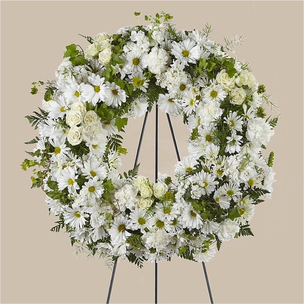 Faithful Wishes Wreath – At All About Flowers Llc, Cincinnati OH