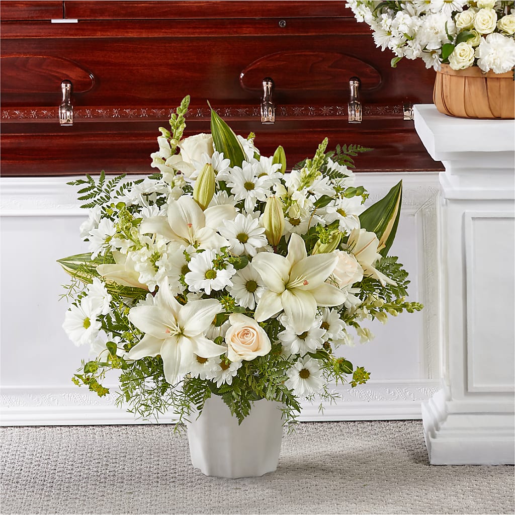 Thoughts of Tranquility Floor Basket – At All About Flowers Llc, Cincinnati OH