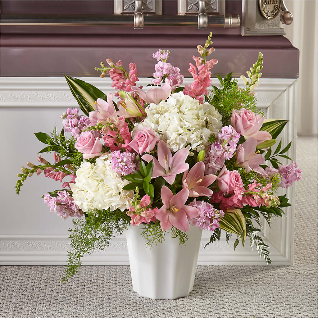 Simply Serene Floor Basket – At All About Flowers Llc, Cincinnati OH