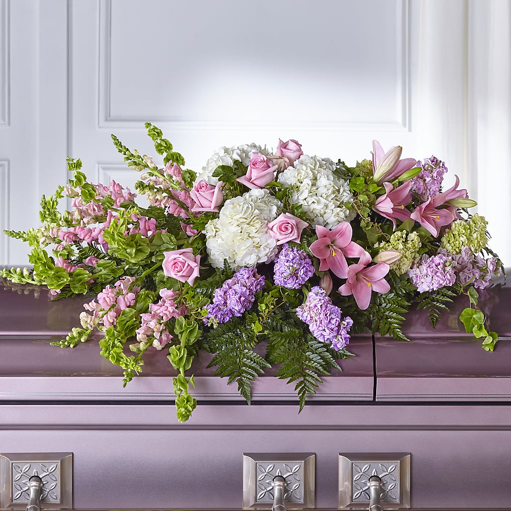 Life's Gratitude Casket Spray – At All About Flowers Llc, Cincinnati OH