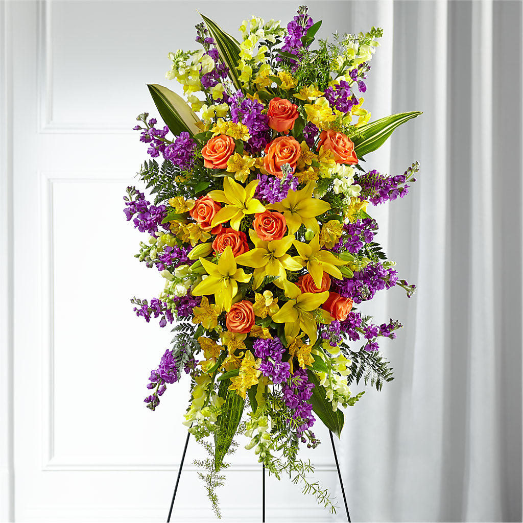 Thoughtful Prayers Standing Spray – At All About Flowers Llc, Cincinnati OH