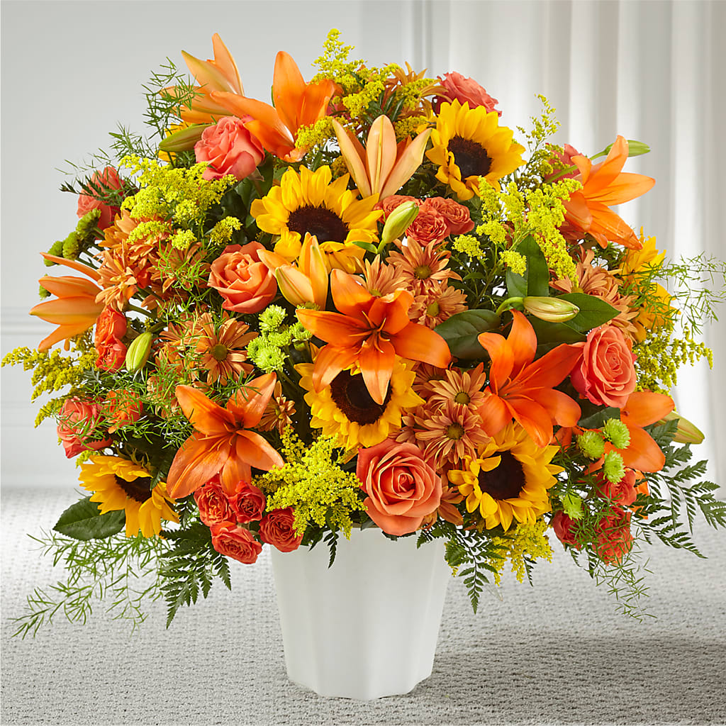 Harvest Thoughts Floor Basket – At All About Flowers Llc, Cincinnati OH