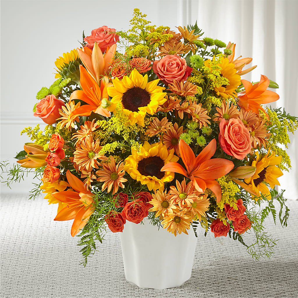 Harvest Thoughts Floor Basket – At All About Flowers Llc, Cincinnati OH