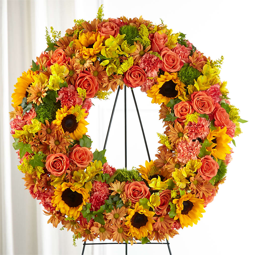 Autumnal Memories Wreath (Standard) – At All About Flowers Llc, Cincinnati OH