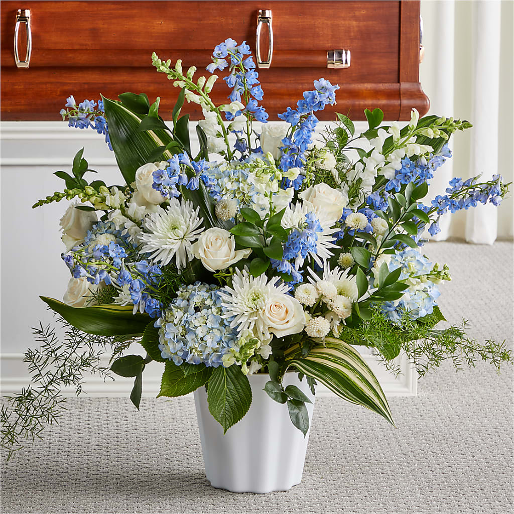 Everlasting Memories Floor Basket – At All About Flowers Llc, Cincinnati OH