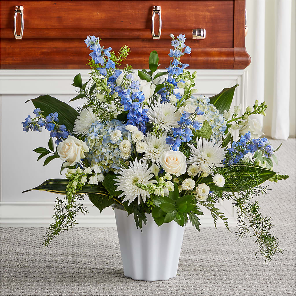 Everlasting Memories Floor Basket – At All About Flowers Llc, Cincinnati OH