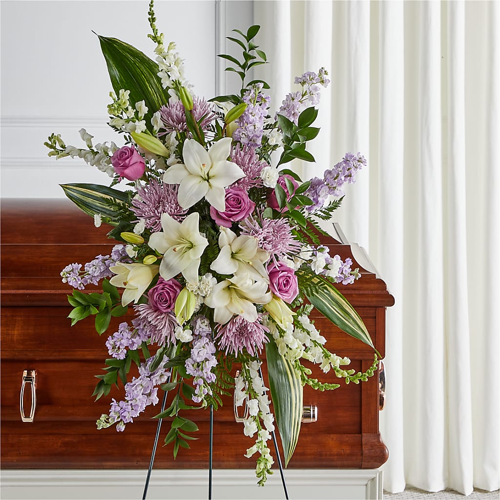 Grateful Hearts Standing Spray – At All About Flowers Llc, Cincinnati OH