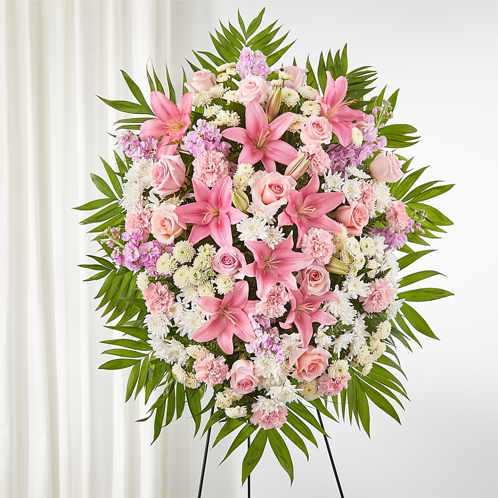 Offering Solace Standing Spray – At All About Flowers Llc, Cincinnati OH