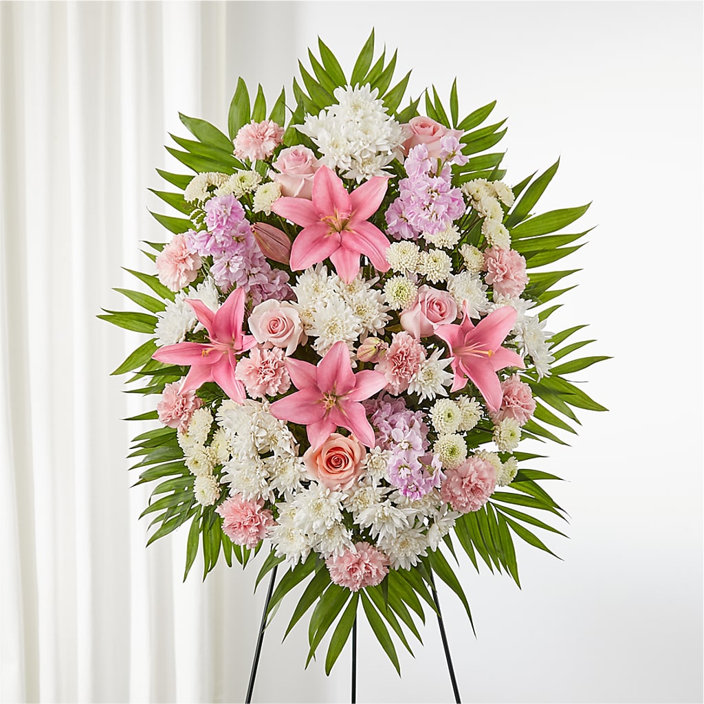 Offering Solace Standing Spray – At All About Flowers Llc, Cincinnati OH