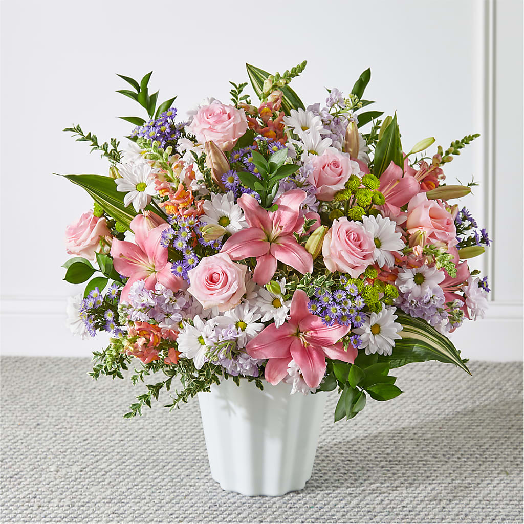 Abundant Compassion Floor Basket – At All About Flowers Llc, Cincinnati OH