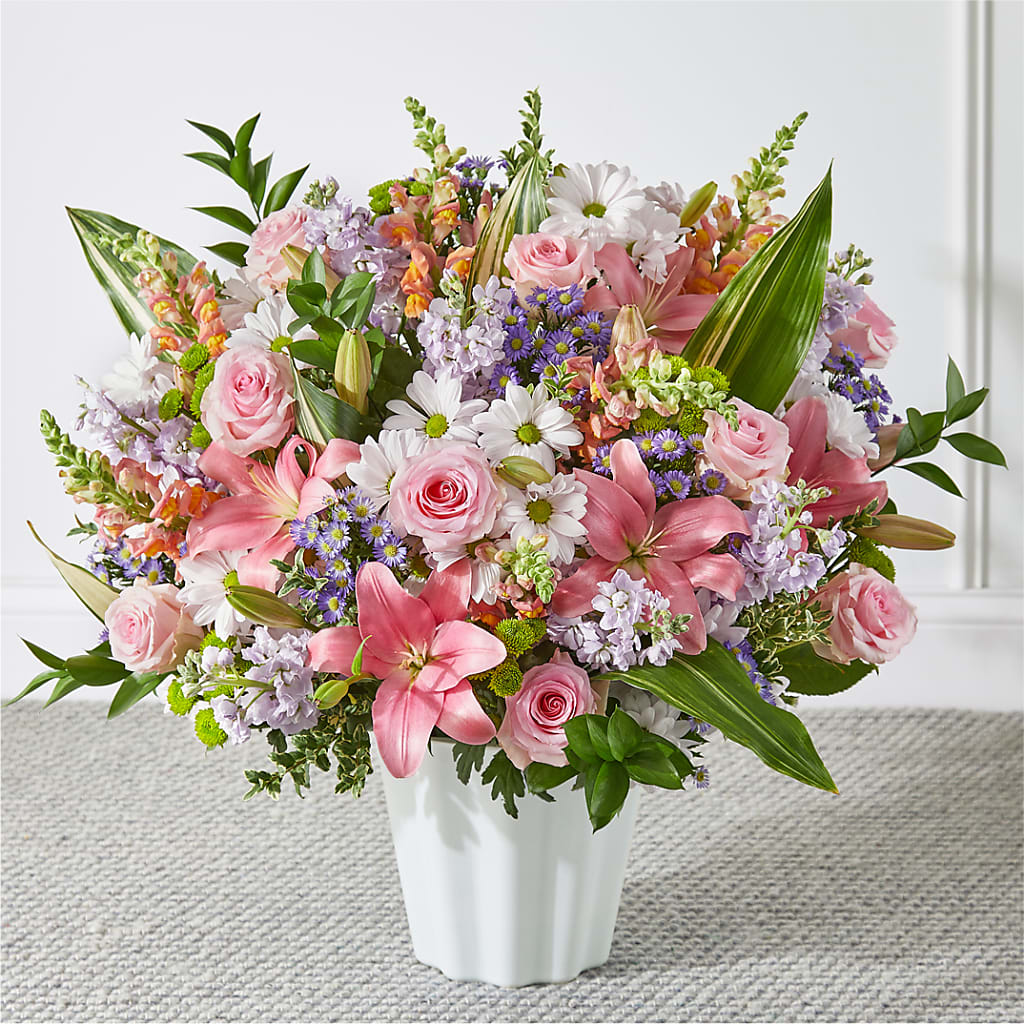 Abundant Compassion Floor Basket – At All About Flowers Llc, Cincinnati OH