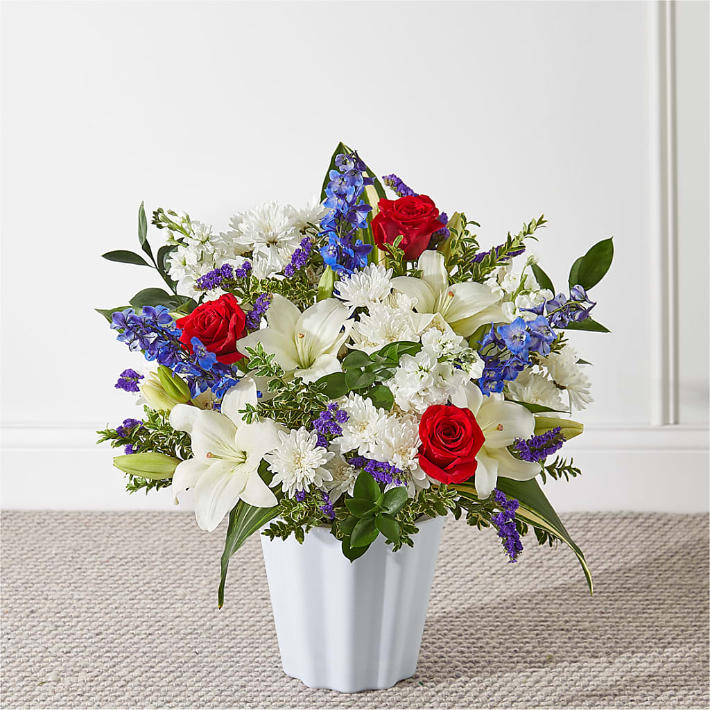 Consoled Floor Basket – At All About Flowers Llc, Cincinnati OH