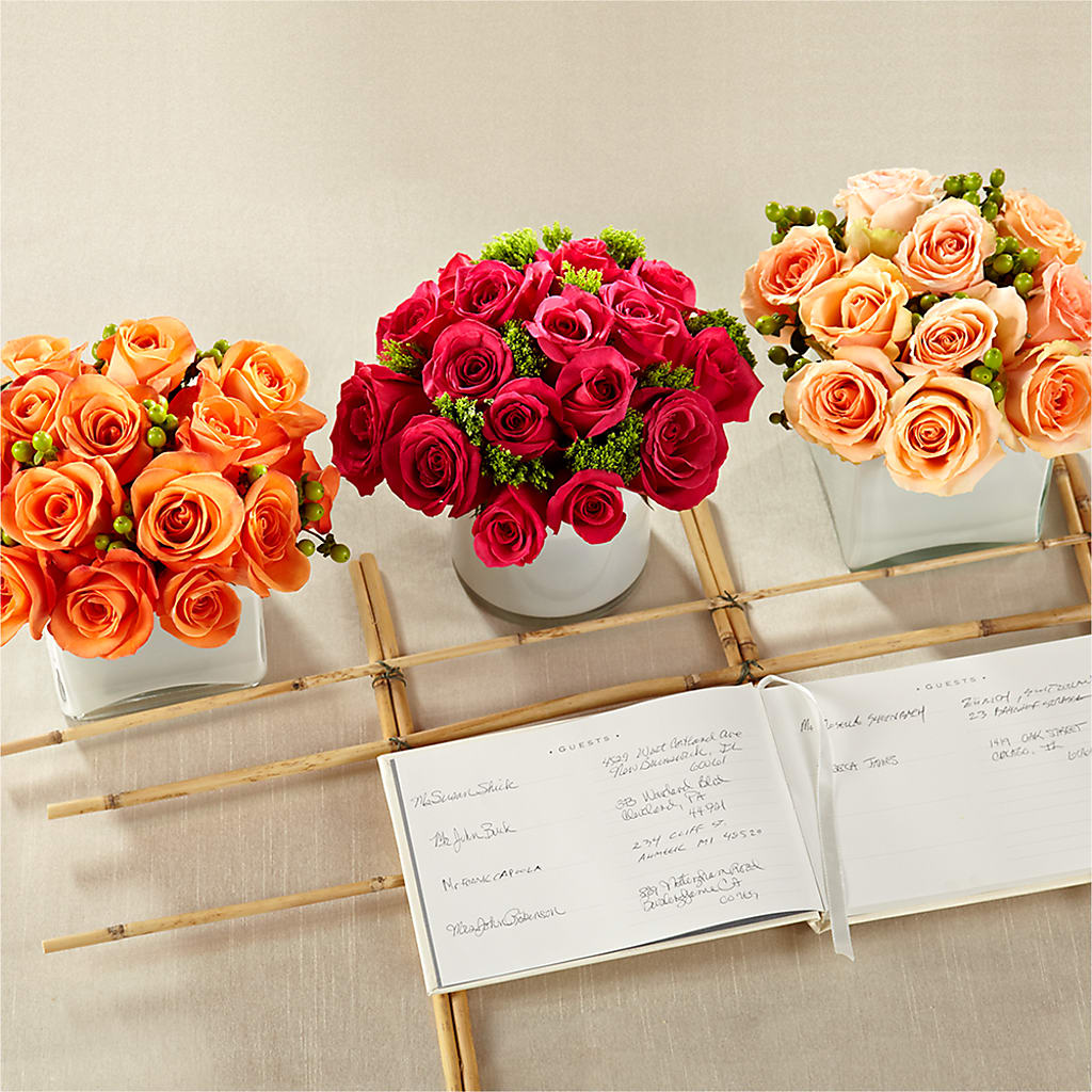 Dawn Rose Centerpiece – At All About Flowers Llc, Cincinnati OH