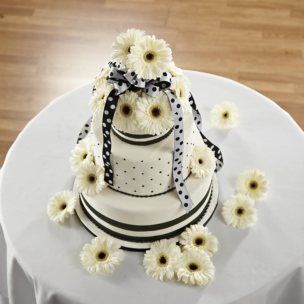 Simple Sophistication Cake Décor – At All About Flowers Llc, Cincinnati OH