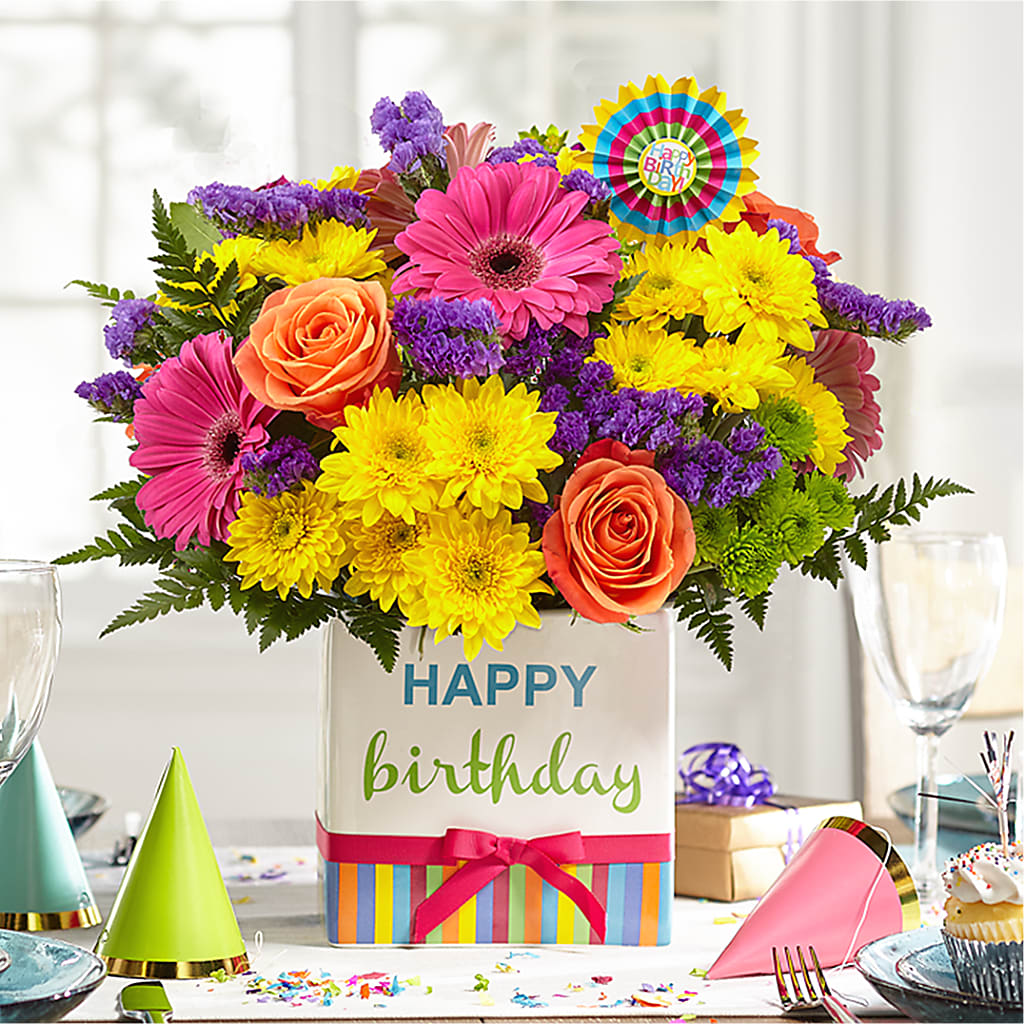 Birthday Brights Bouquet –  At All About Flowers Llc, Cincinnati OH
