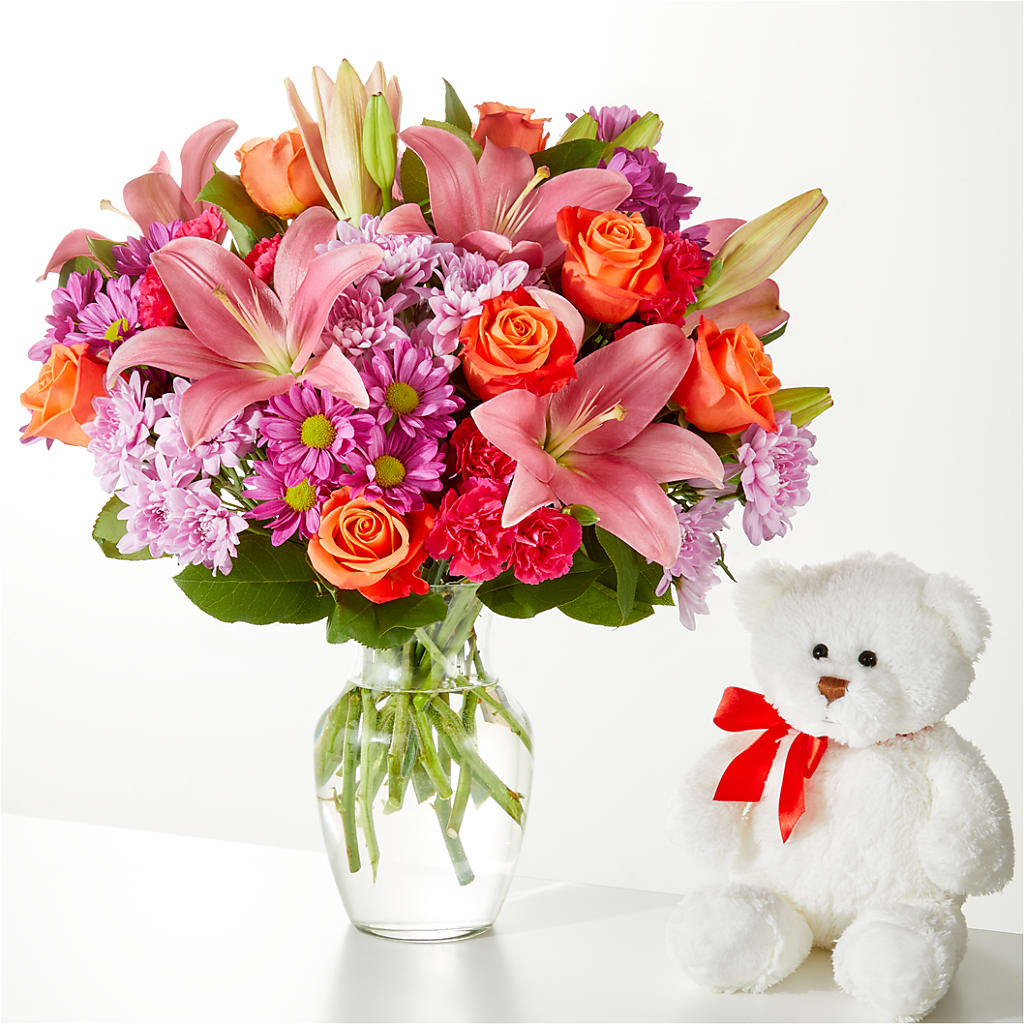 One and Only Bouquet and Bear Bundle –  At All About Flowers Llc, Cincinnati OH