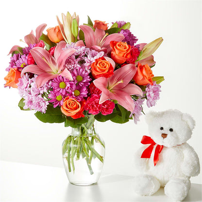 One and Only Bouquet and Bear Bundle –  At All About Flowers Llc, Cincinnati OH