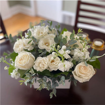 Fresh Linen Box Bouquet –  At All About Flowers Llc, Cincinnati OH