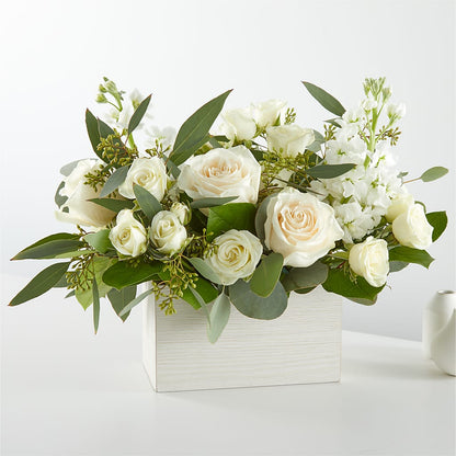 Fresh Linen Box Bouquet –  At All About Flowers Llc, Cincinnati OH