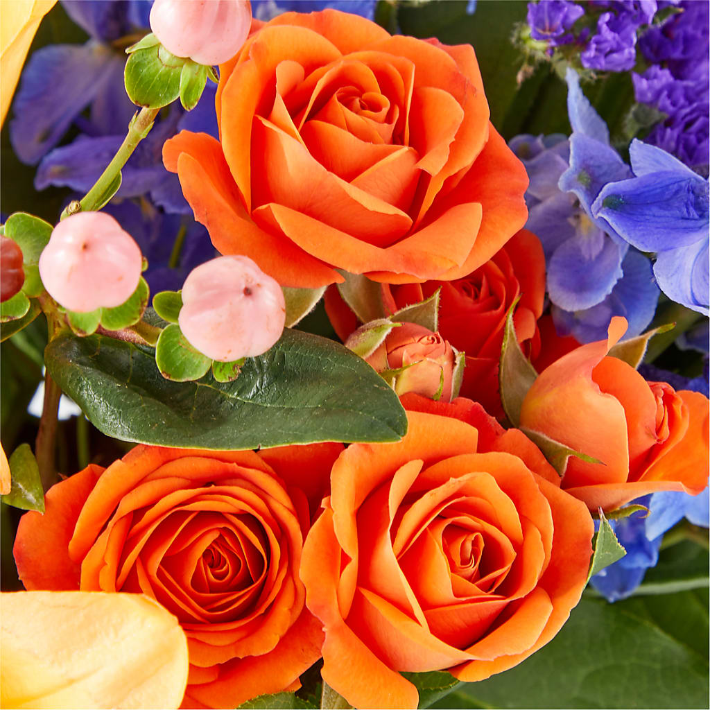 Radiant Citrus Box Bouquet –  At All About Flowers Llc, Cincinnati OH
