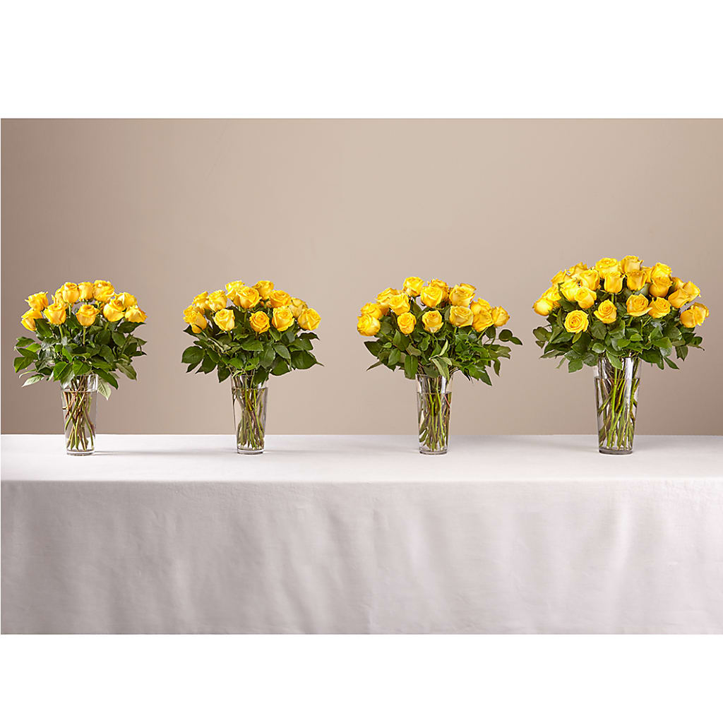 Long Stem Yellow Rose Bouquet –  At All About Flowers Llc, Cincinnati OH