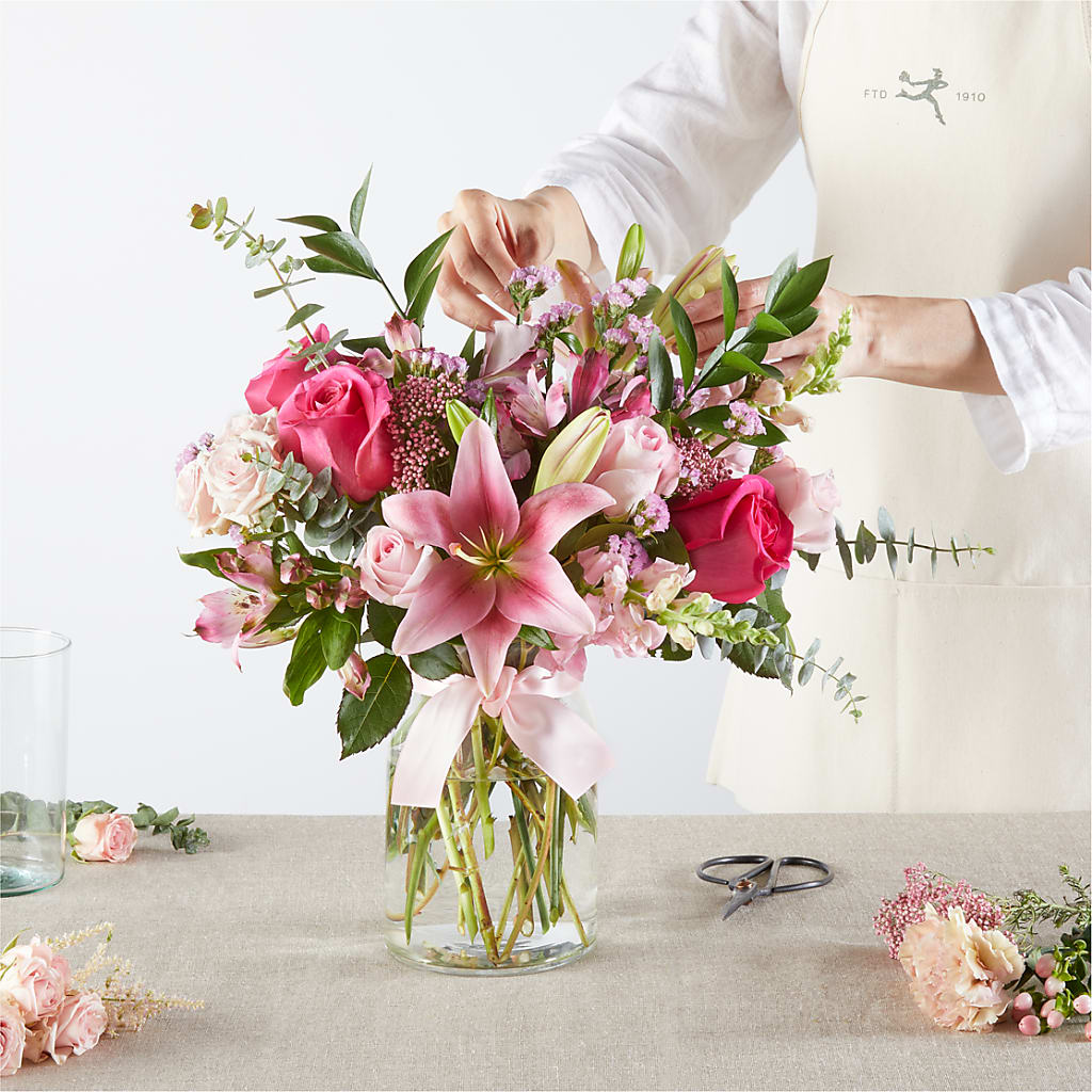 Pink Ribbon - A Florist Original –  At All About Flowers Llc, Cincinnati OH