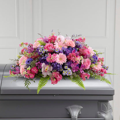 Glorious Garden Casket Spray –  At All About Flowers Llc, Cincinnati OH