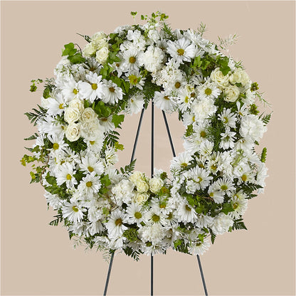 Faithful Wishes Wreath –  At All About Flowers Llc, Cincinnati OH