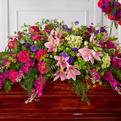 Radiant Tribute Casket Spray –  At All About Flowers Llc, Cincinnati OH