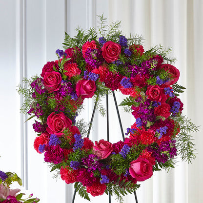 Calming Colors Wreath –  At All About Flowers Llc, Cincinnati OH