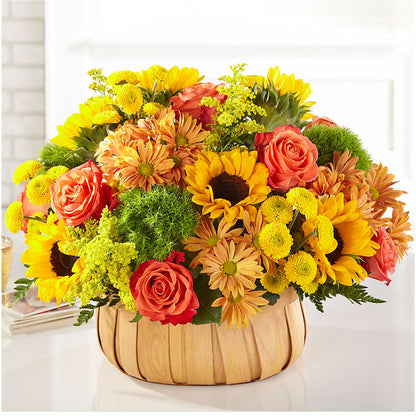 Harvest Sunflower Basket –  At All About Flowers Llc, Cincinnati OH