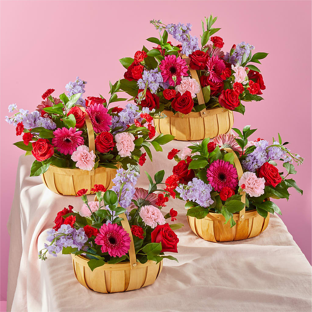 Pink Picnic Basket –  At All About Flowers Llc, Cincinnati OH