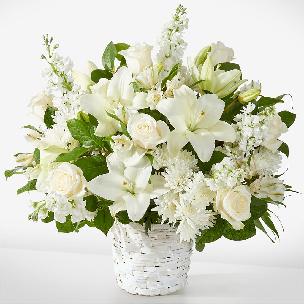 Peaceful Reflections Arrangement–At All About Flowers LLC