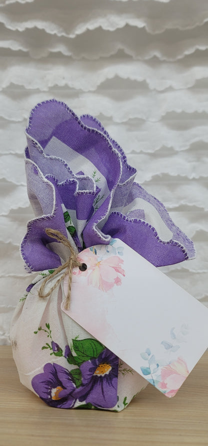 Peony Hand soap with Keepsake Vintage Handkerchief