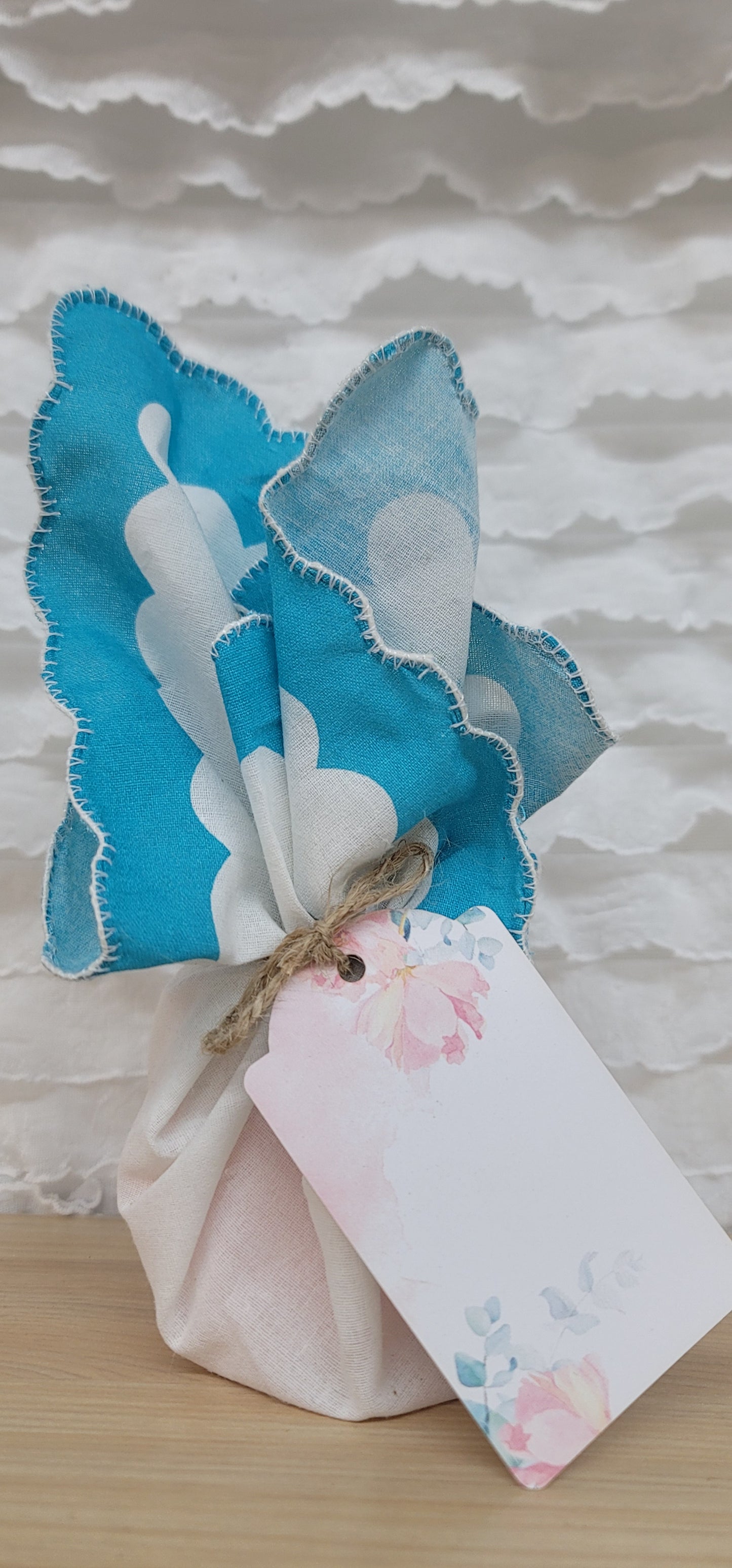 Peony Hand soap with Keepsake Vintage Handkerchief