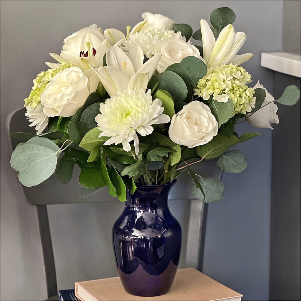 Snowy Dreams Bouquet –  At All About Flowers Llc, Cincinnati OH