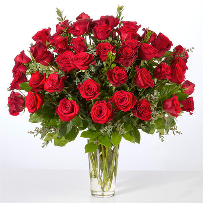 Forever Yours Fifty Stem Red Rose Bouquet –  At All About Flowers Llc, Cincinnati OH