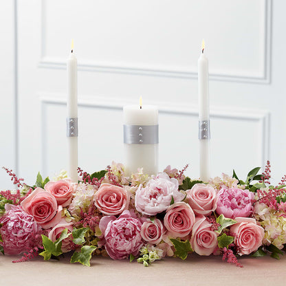 Worldwide Romance Unity Candle Arrangement –  At All About Flowers Llc, Cincinnati OH